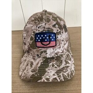 AVID GEAR  fishing/hunting hat camouflage realtree snap back American Flag NEW